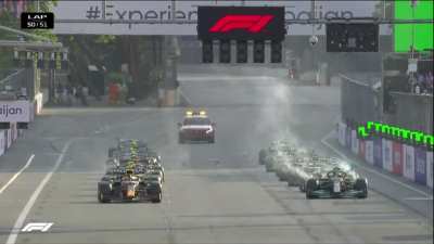 Lewis Hamilton locks up!