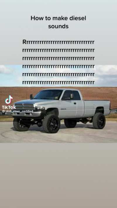 What a diesel sounds like