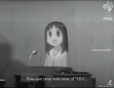 This'll probably get me exiled from this community but here's Osaker doing a speech at her school in 1935.