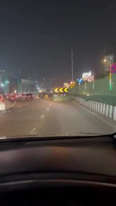 Someone hacked the diversion sign near Haji Ali. It says &ldquo;smoke weed everyday&rdquo;
