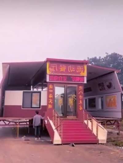 A legitimate pop up restaurant. 