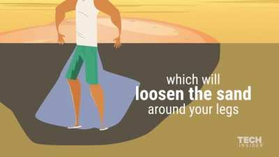 How to escape quicksand
