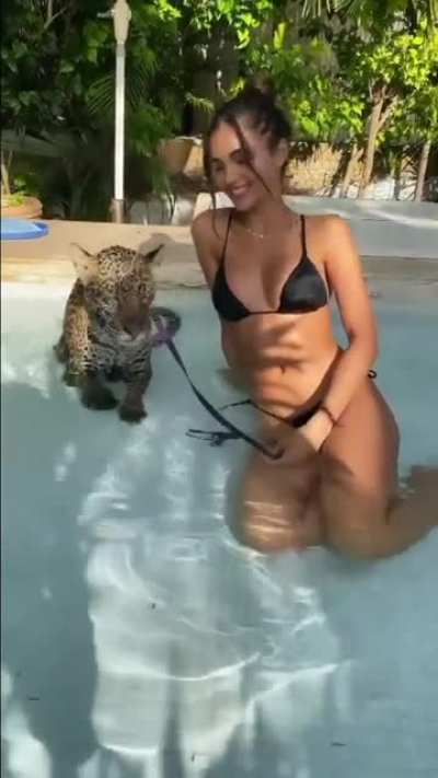 Leidy and the leopard