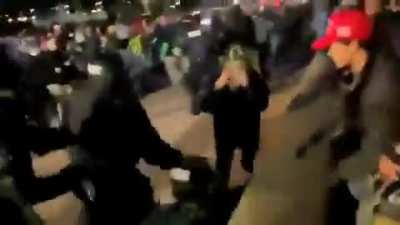 D.C. curfew being enforced. Proud Boys and Trump supporters are being arrested now.