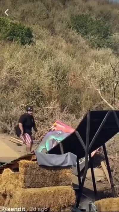 He fully sends it into the water