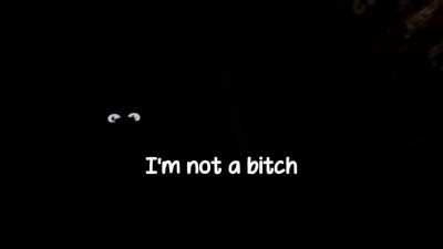 "I'm not a bitch"