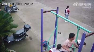 He broke something.