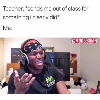You just gotta talk your way out of it
