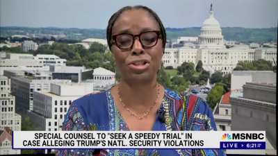 Rep. Plaskett: "[Trump] needs to be shot, stopped."