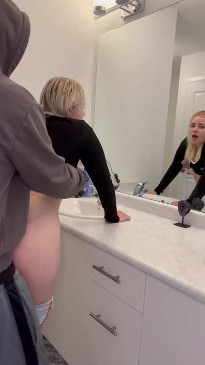 Bully followed my wife into the bathroom