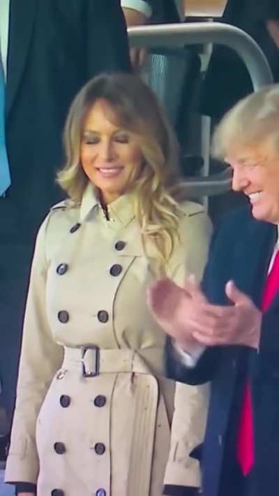 She looks amused...