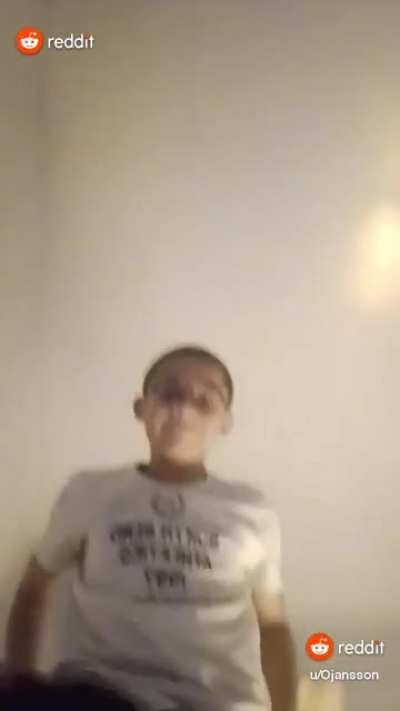 someone smacking his ass on the phone