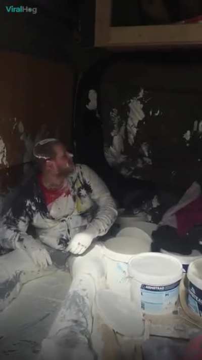 WCGW when you ride in the back of a painters van?