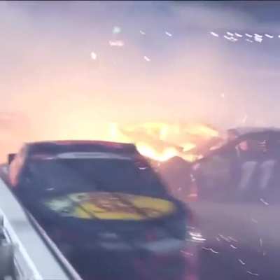 Austin Dillon walks away from a mega crash in the 2015 Coca Cola 400 (credit NASCAR on YouTube)