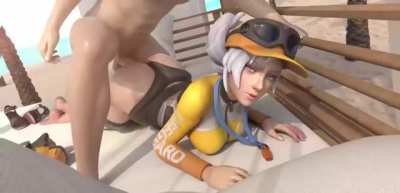 Lifeguard Lian Gets Fucked On The Beach (GeckosCave) [Paladins]