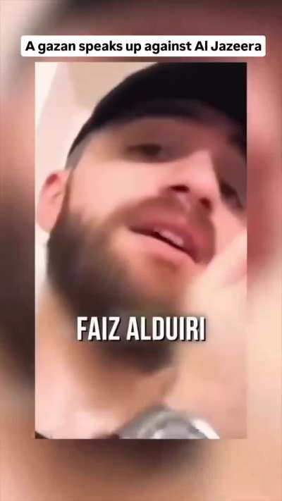 A Palestinian speaks out against Al Jazeera and journalists in Gaza: &ldquo;You know very well that if the war ends tomorrow and Hxmas is gone, your jobs are over. There will be no more money. You're making a business out of blo0d and lives.&rdquo;