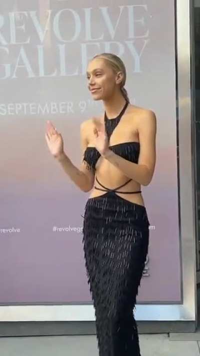 Arrival at Revolve fashion show
