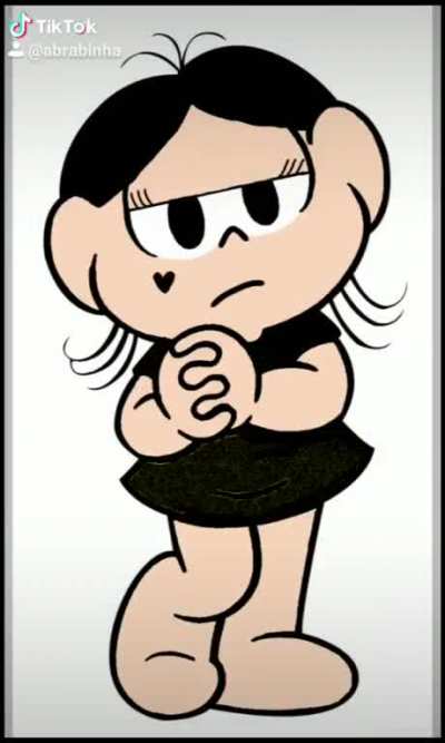 Esse daqui não é um porra Maurício, eu só queria mostrar que eu fiz uma Magali e-girl (eu vou postar mais no meu Tik Tok @abrabinha)