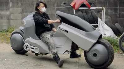 This guy is recreating Kaneda's bike from AKIRA