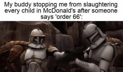 Easy there, soldier