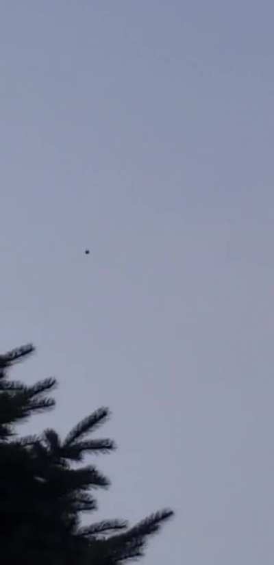 Saw this black dot in the sky moving quickly without noise. It lacked wings and engines.