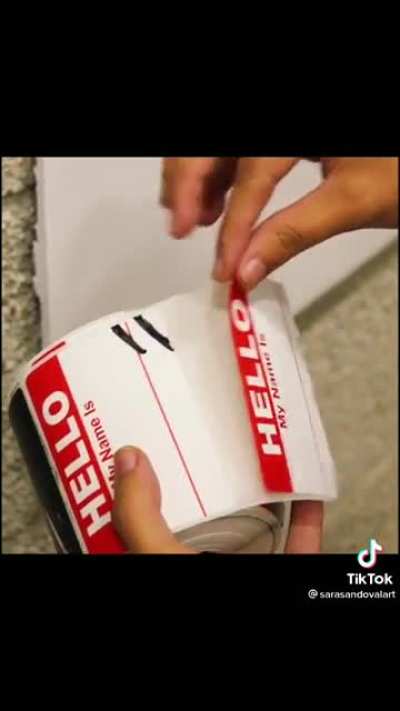 Eminem made from &ldquo;hello my name is&rdquo; stickers