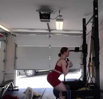 squats &amp;amp; tongue out