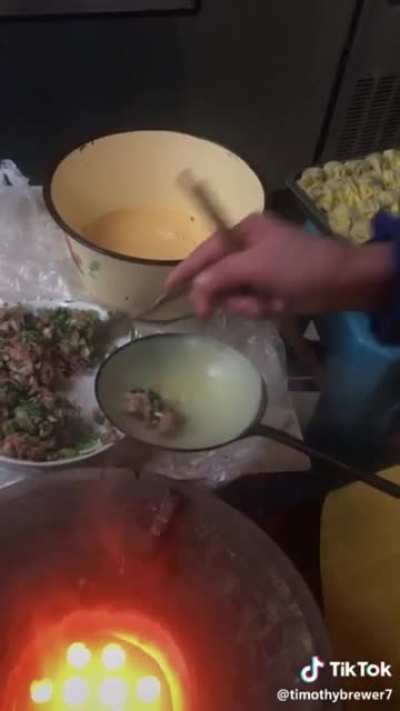 Egg dumpling spoon