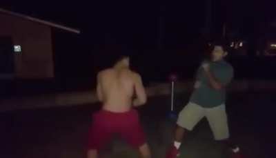 Got that inflatable tube man technique
