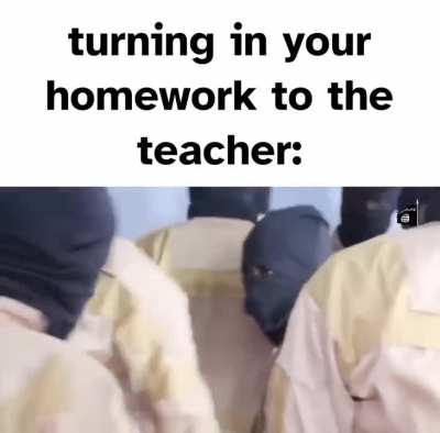 The homework: