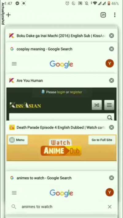 My FBI agent looking though my tabs