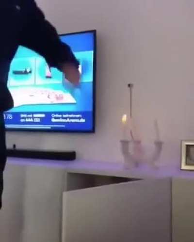 The wrong way to put out a candle