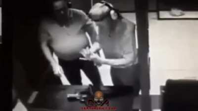 trying to stop a bullet