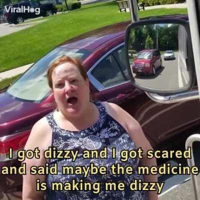 Karen blocks the road