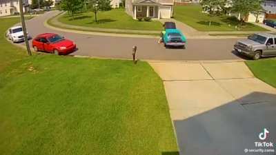 Nice driving there neighbor 😭