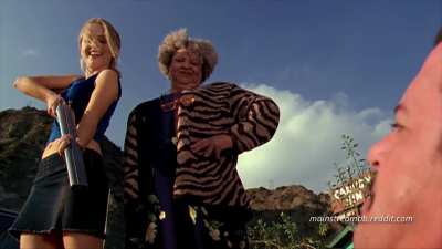 Marisa Coughlan Stomps on a Man&rsquo;s Balls Twice and Grinds Her Foot Into His Balls in Spin, Shoot &amp;amp; Run/Dry Cycle (2003)