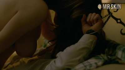 Alexandra Daddario uses handcuffs in the bedroom