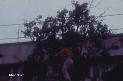 Two VC-sympathizing Frenchies getting their ass kicked by Vietnamese for waving the vietcong flag in Saigon, 1970