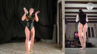 A sexy costume and a banger song makes a sensual dance cover