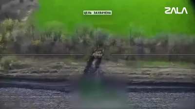 RU POV: ZALA "tank destruction", published applications of Lancet series of loitering munitions against UAF tanks.