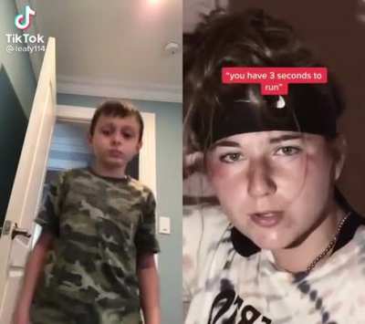 Chad kid defending us from danger