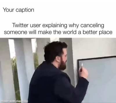 Twitter user explain with &ldquo;your caption