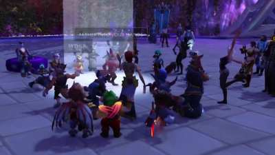 My Darkmoon Faire guild hosted an open mic concert last night on Moon Guard!