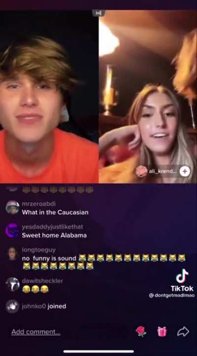 Dude gets rejected on live