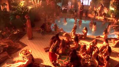 Don Juan DeMarco (1995), PG-13, Many unknown fully naked women in harem scene (boobs, ass, and even pussy), Rachel Ticotin's body double (ass), Talisa Soto (right boob slip), and Lisa Comshaw (partial nudity)