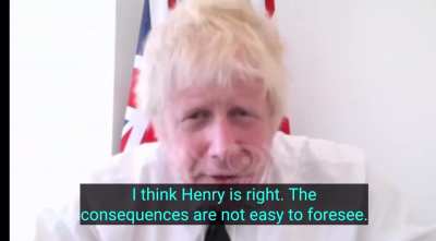 RU POV: Boris Johnson regrets that he can't head to Ukraine and lead the foreign legion as a general. He cautions against sending foreign troops to Ukraine, and notes that Ukraine has yet to undergo mass mobilization and conscript "a lot of their younger 