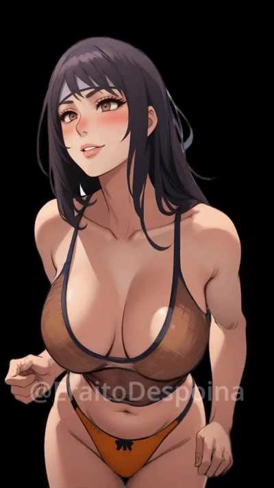 That mesh-shirt seems pretty tight on Anko