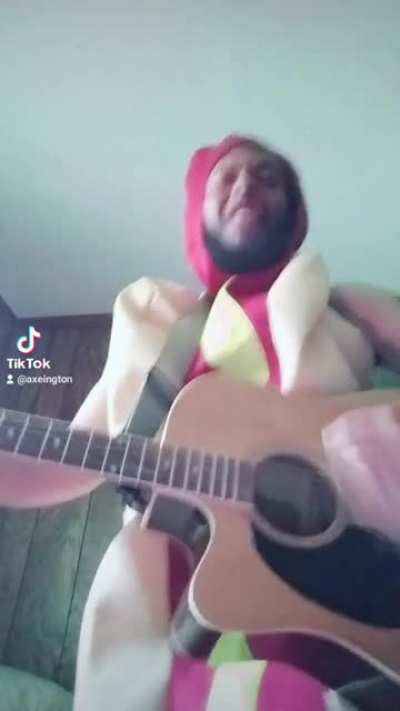 I'm a hotdog with a guitar! 🌭