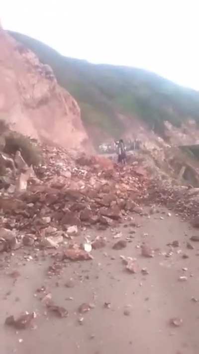 Witch tried to stop landslide with powers but wasnt high enough level