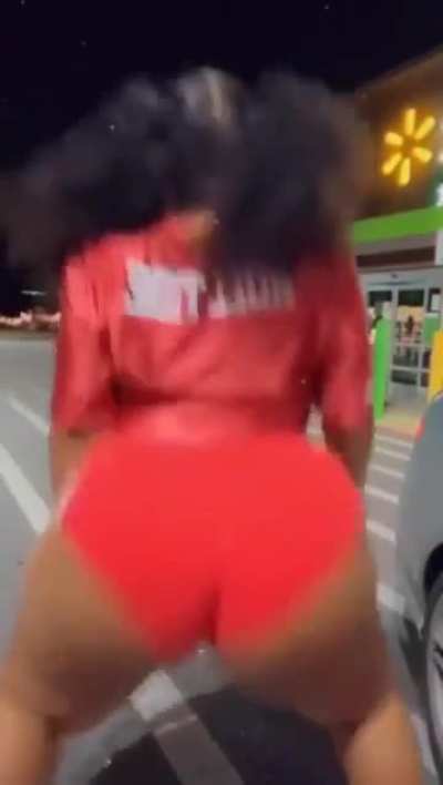 Couldn't have chose a better place to twerk in front of. Walmart.
